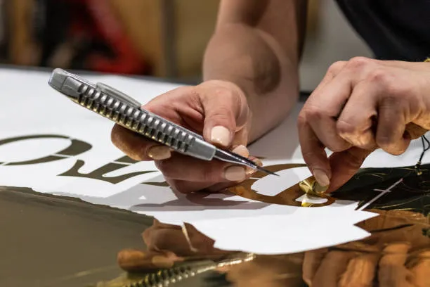 High-quality industrial printer in action